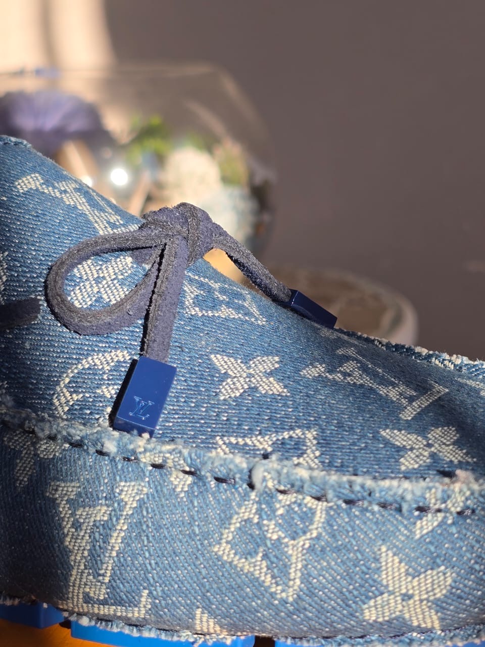 Louis Vuitton Driver Moccasins Bleu
