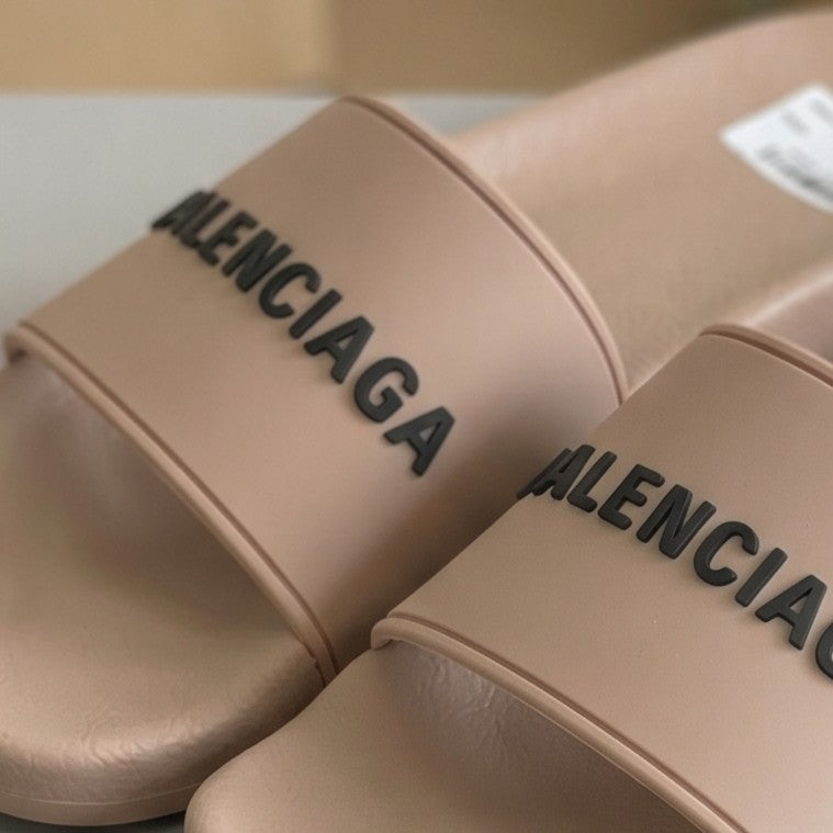 Balenciaga pool slides Brown