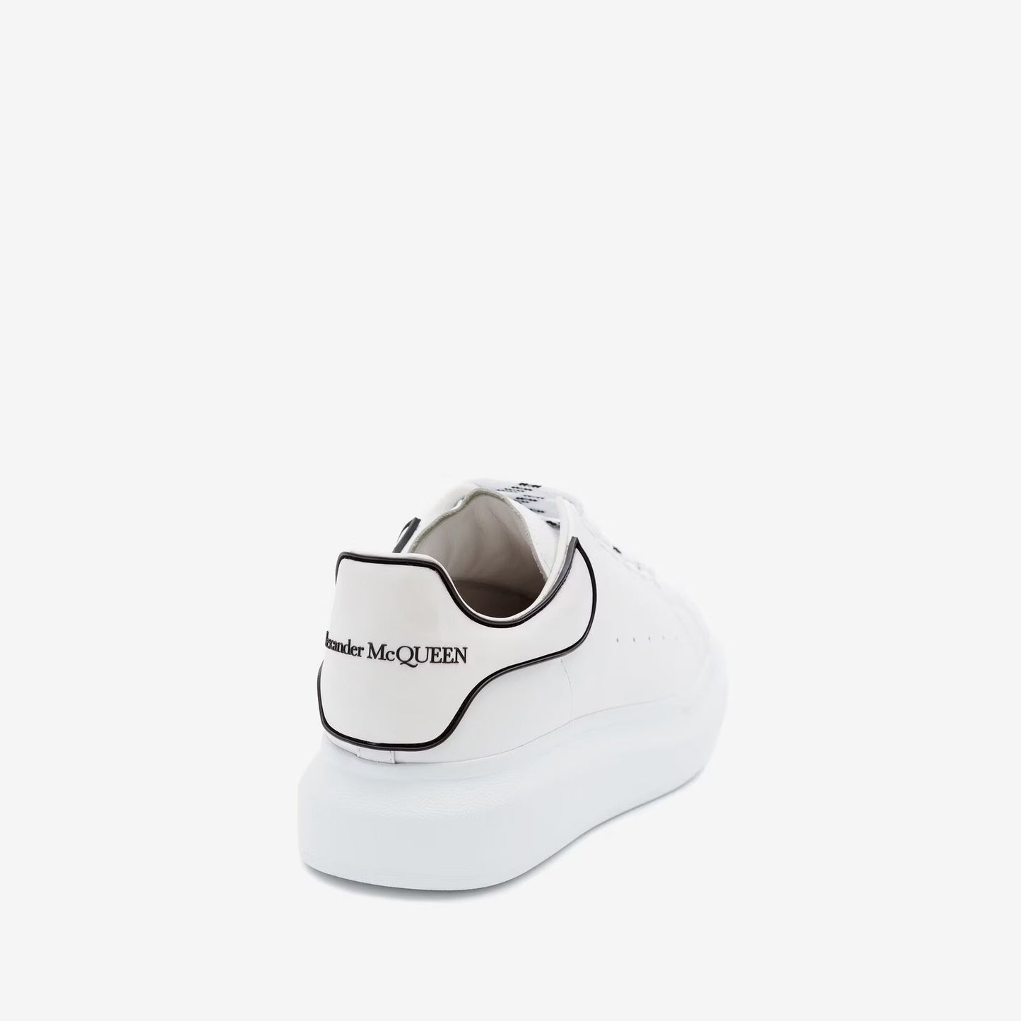 Alexander McQueen Oversized Leather White Black