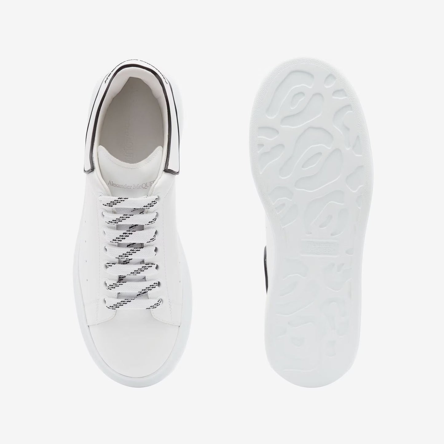 Alexander McQueen Oversized Leather White Black