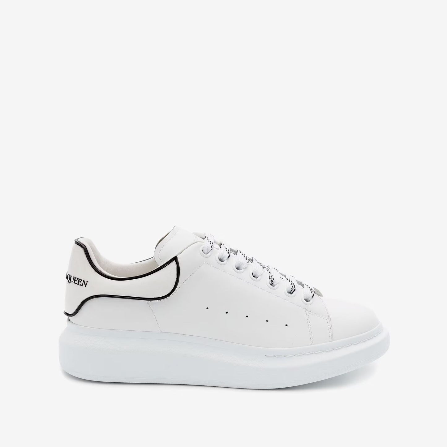 Alexander McQueen Oversized Leather White Black