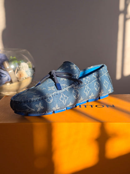 Louis Vuitton Driver Moccasins Bleu