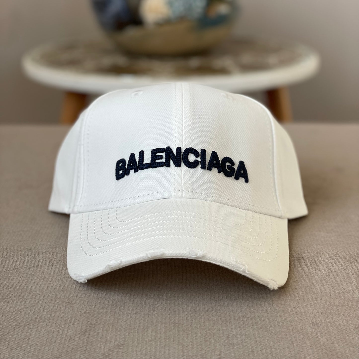 Casquette Balenciaga Blanc Réglable Strapback