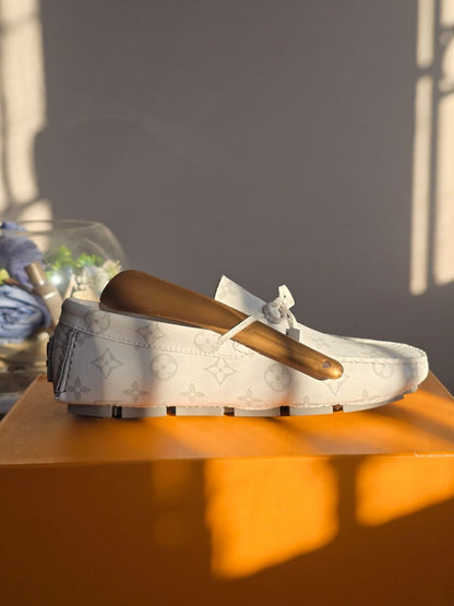 Louis Vuitton Driver Moccasins Blanc
