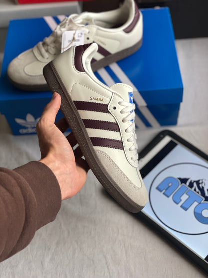 Adidas Emmi Samba (Off-white/Marron)