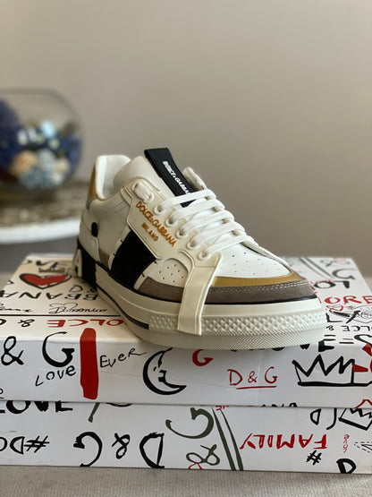 Dolce&Gabbana Calfskin 2 Zero White Metallic