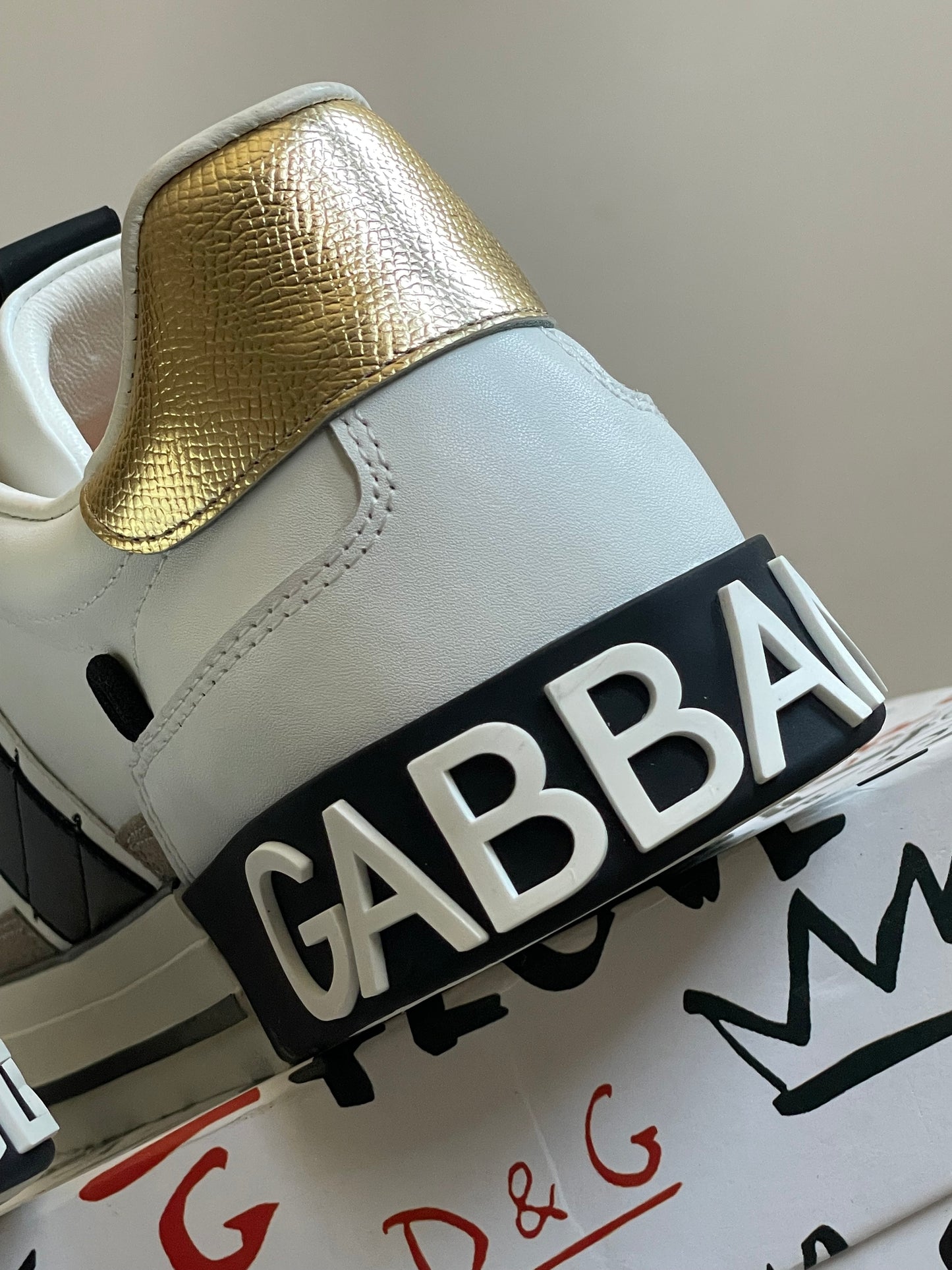 Dolce&Gabbana Calfskin 2 Zero White Metallic