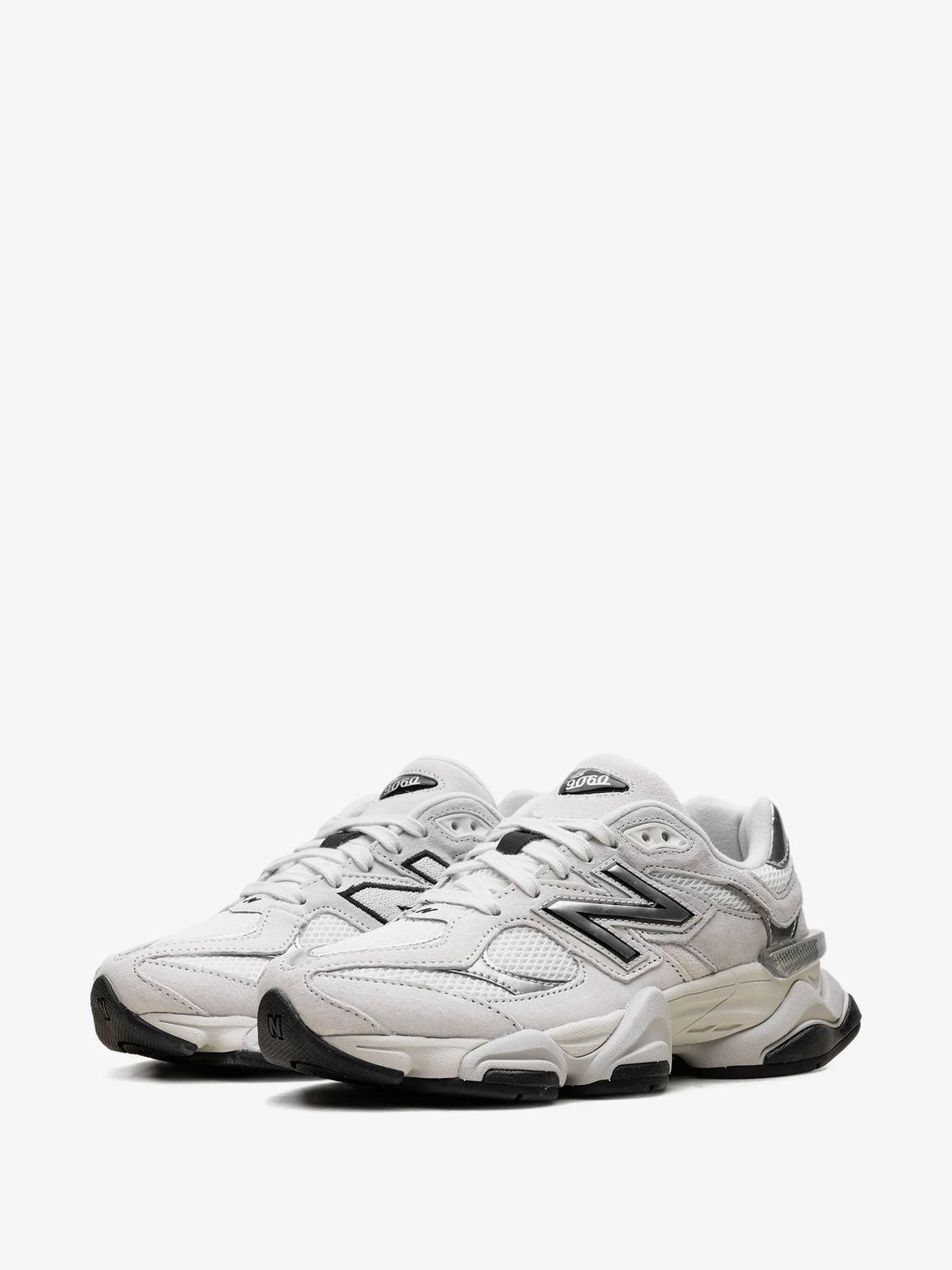 New Balance 9060 White Black Metallic Silver