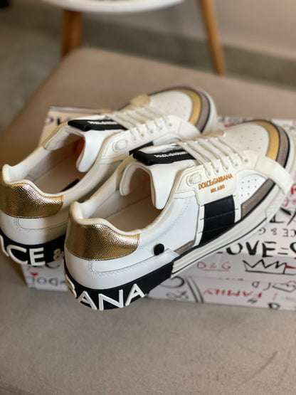 Dolce&Gabbana Calfskin 2 Zero White Metallic