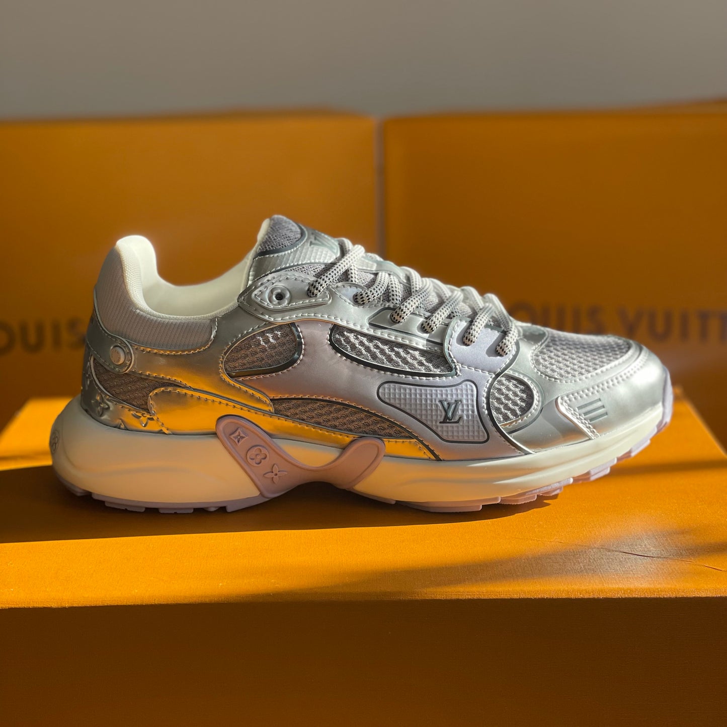 Louis Vuitton LV Olympia Sneaker Silver Metallic