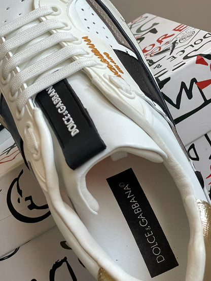 Dolce&Gabbana Calfskin 2 Zero White Metallic