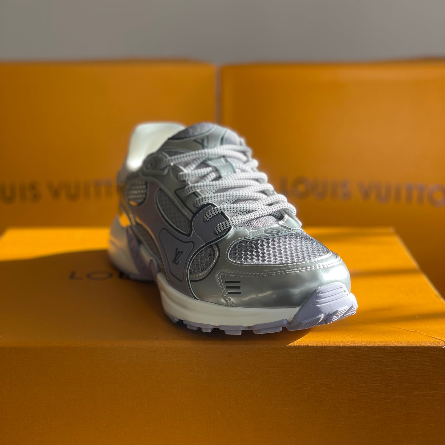 Louis Vuitton LV Olympia Sneaker Silver Metallic