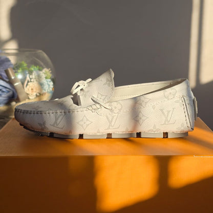 Louis Vuitton Driver Moccasins Blanc