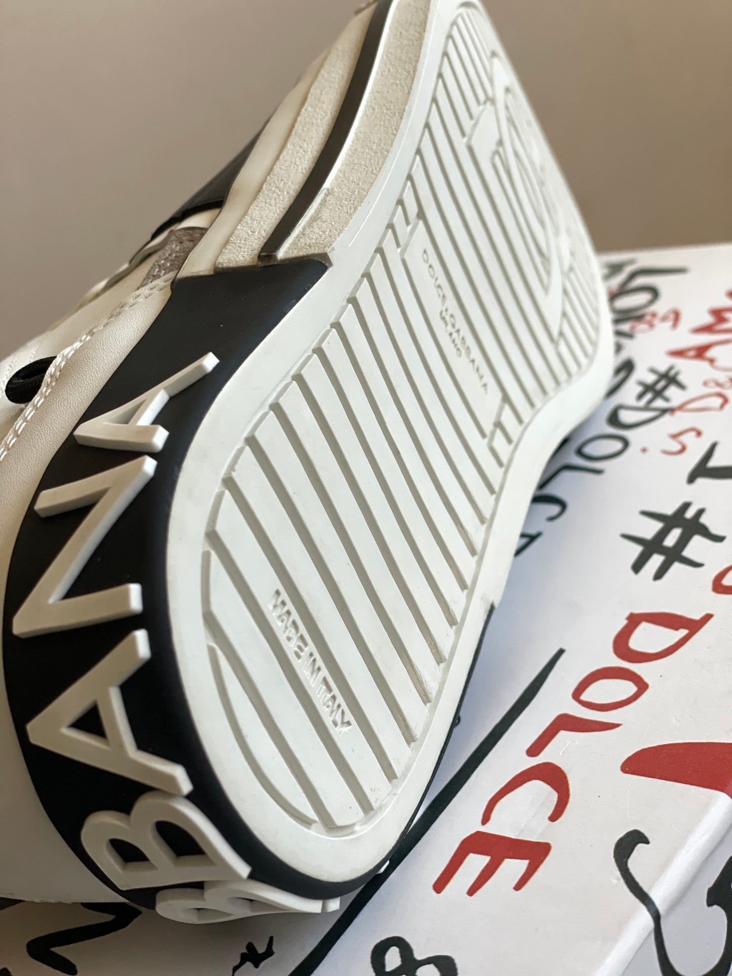 Dolce&Gabbana Calfskin 2 Zero White Metallic