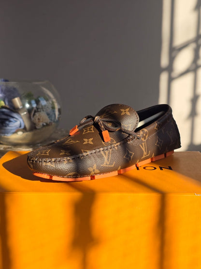 Louis Vuitton Driver Moccasins Marron/Orange