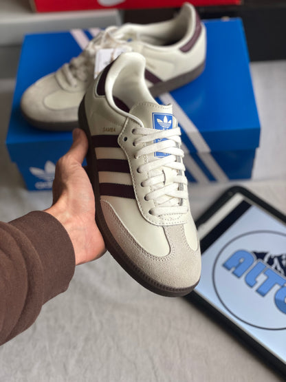 Adidas Emmi Samba (Off-white/Marron)