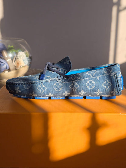 Louis Vuitton Driver Moccasins Bleu