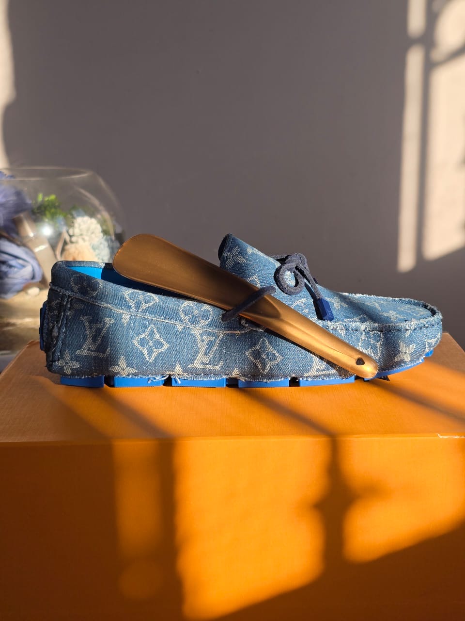 Louis Vuitton Driver Moccasins Bleu