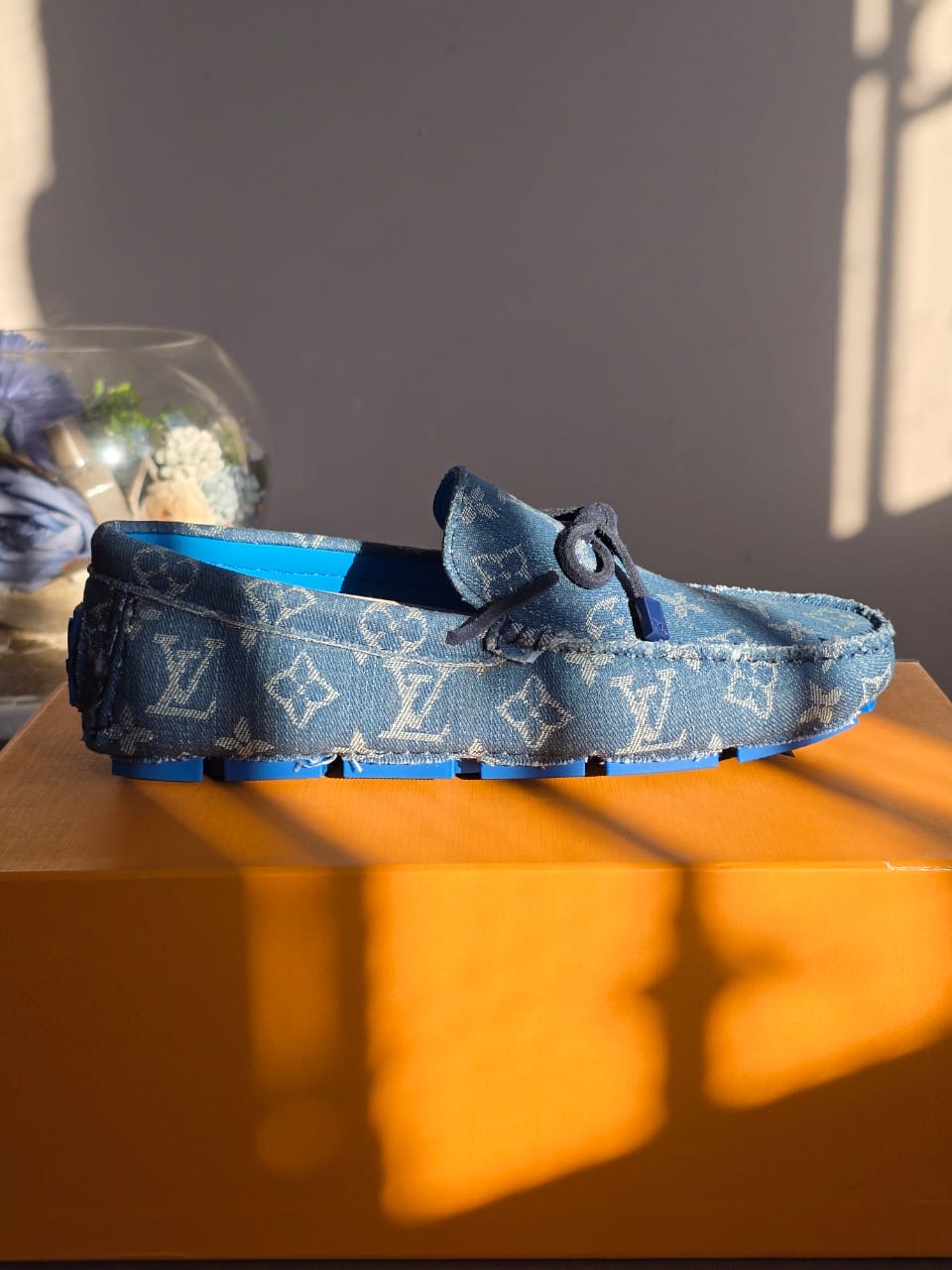 Louis Vuitton Driver Moccasins Bleu