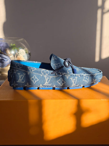Louis Vuitton Driver Moccasins Bleu
