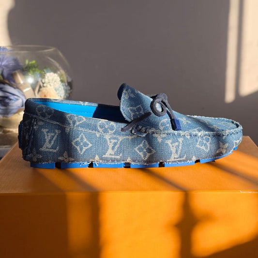 Louis Vuitton Driver Moccasins Bleu