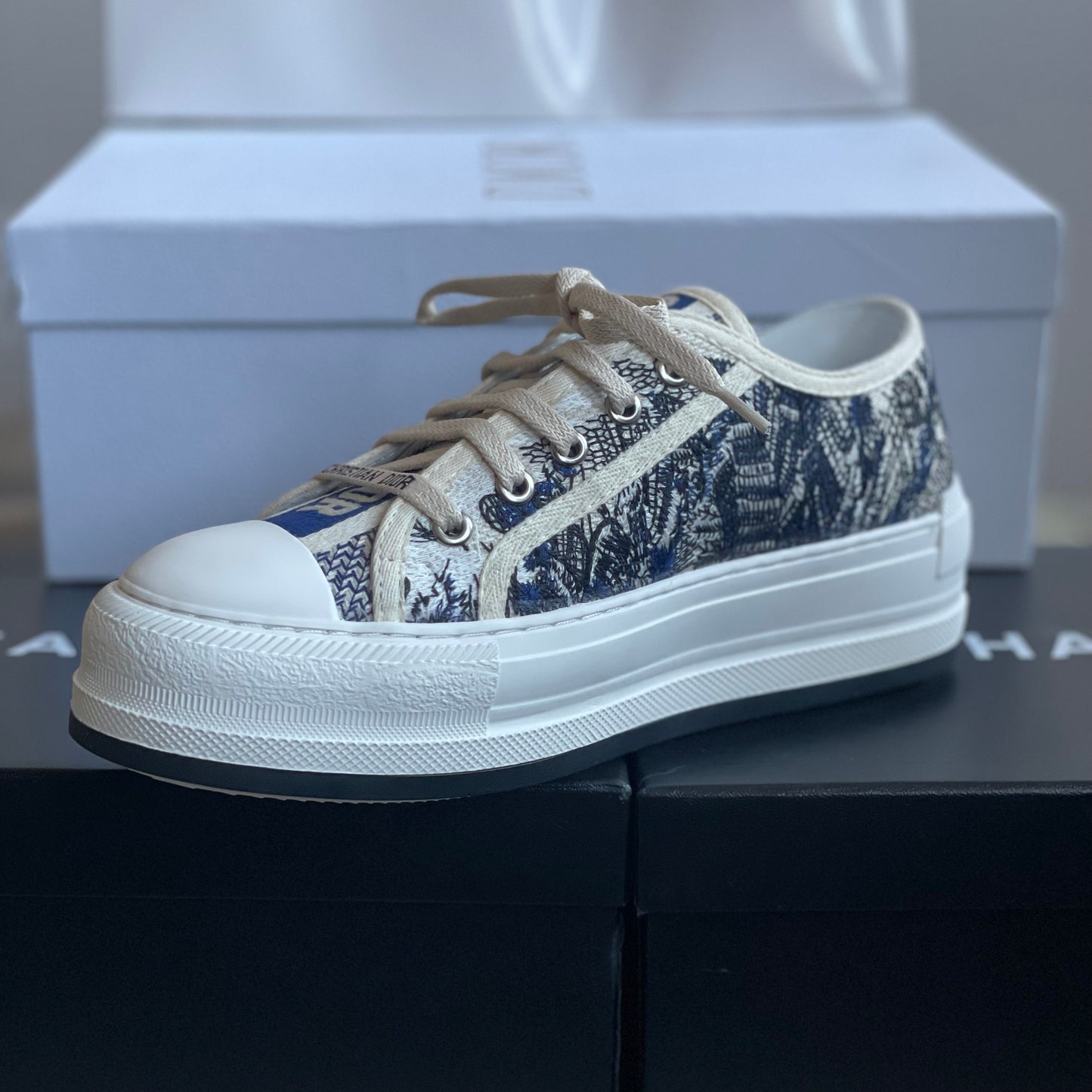 Christian Dior Walk’n’Dior Platform Beige Bleu