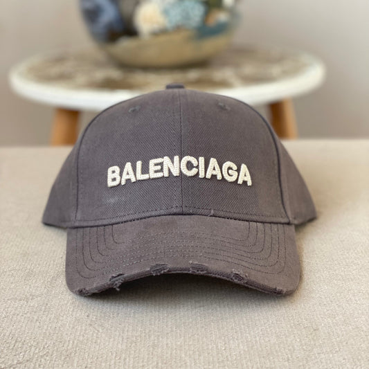 Casquette Balenciaga Gris Réglable Strapback