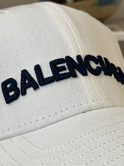 Casquette Balenciaga Blanc Réglable Strapback