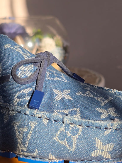 Louis Vuitton Driver Moccasins Bleu
