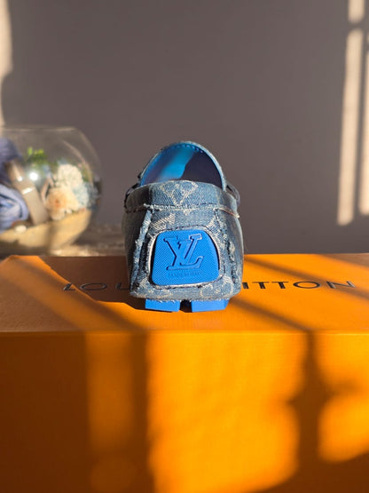 Louis Vuitton Driver Moccasins Bleu
