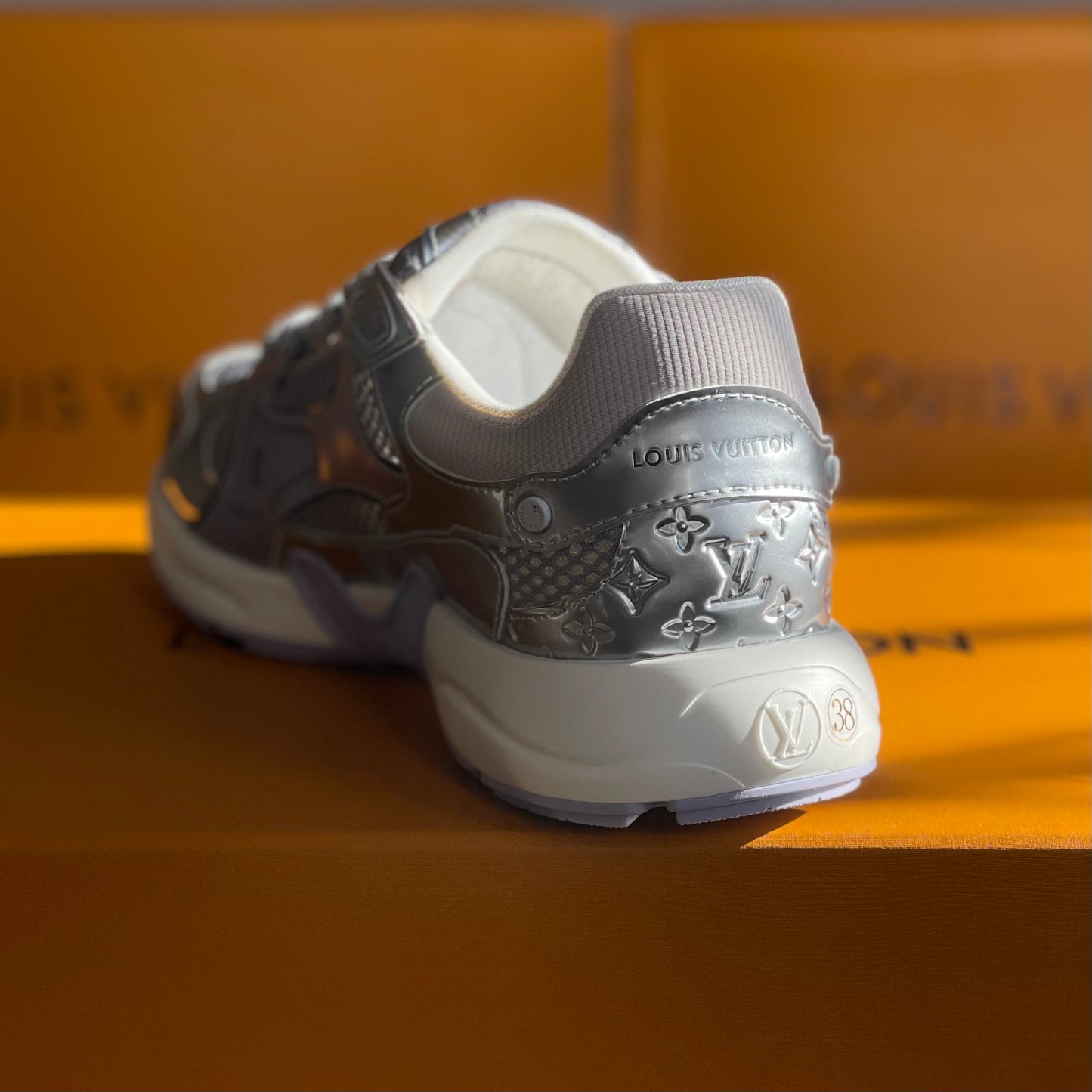 Louis Vuitton LV Olympia Sneaker Silver Metallic