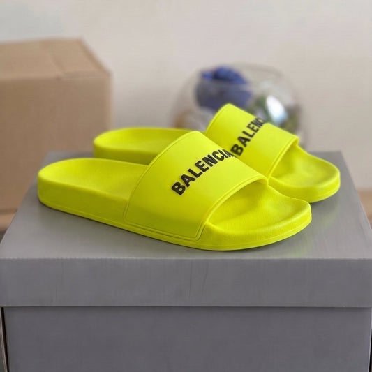 Balenciaga pool slides Jaune Neon