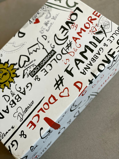 Dolce&Gabbana Calfskin 2 Zero White Metallic