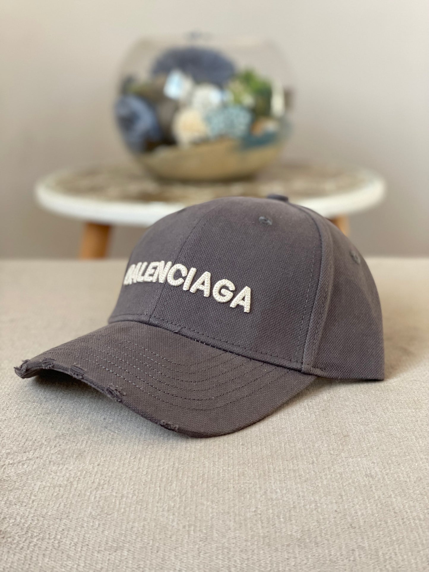 Casquette Balenciaga Gris Réglable Strapback