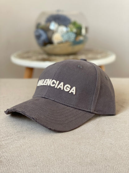 Casquette Balenciaga Gris Réglable Strapback