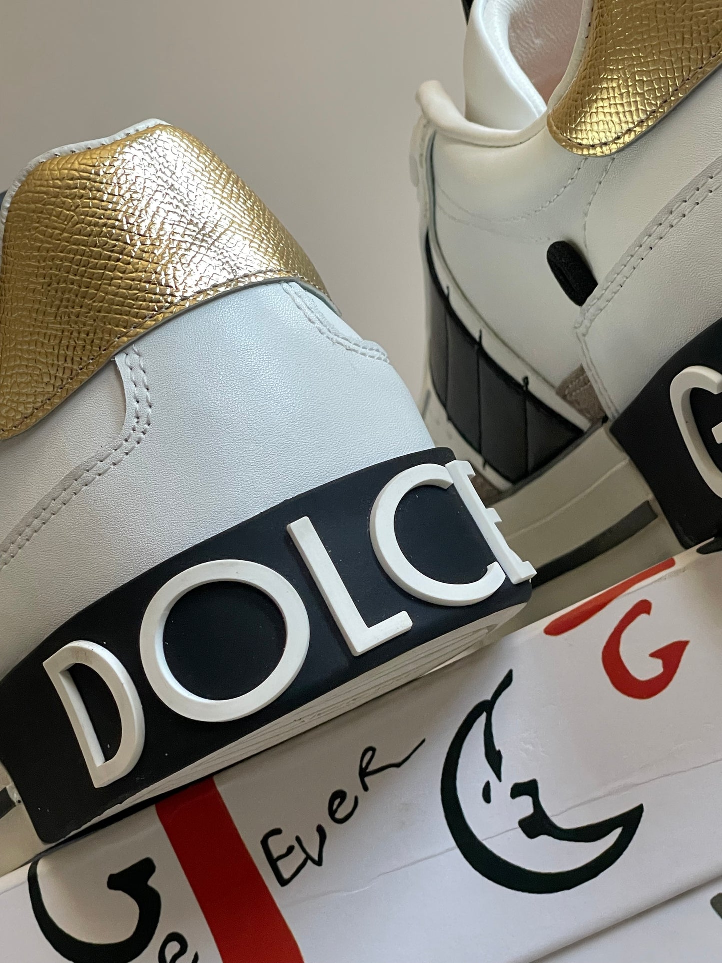 Dolce&Gabbana Calfskin 2 Zero White Metallic
