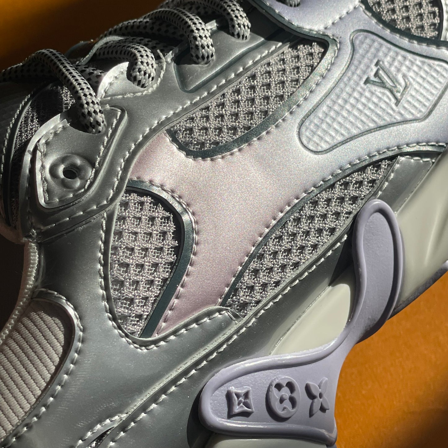 Louis Vuitton LV Olympia Sneaker Silver Metallic