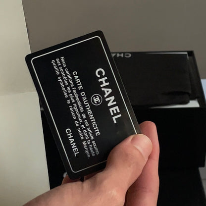 Chanel CC Logo White Gold