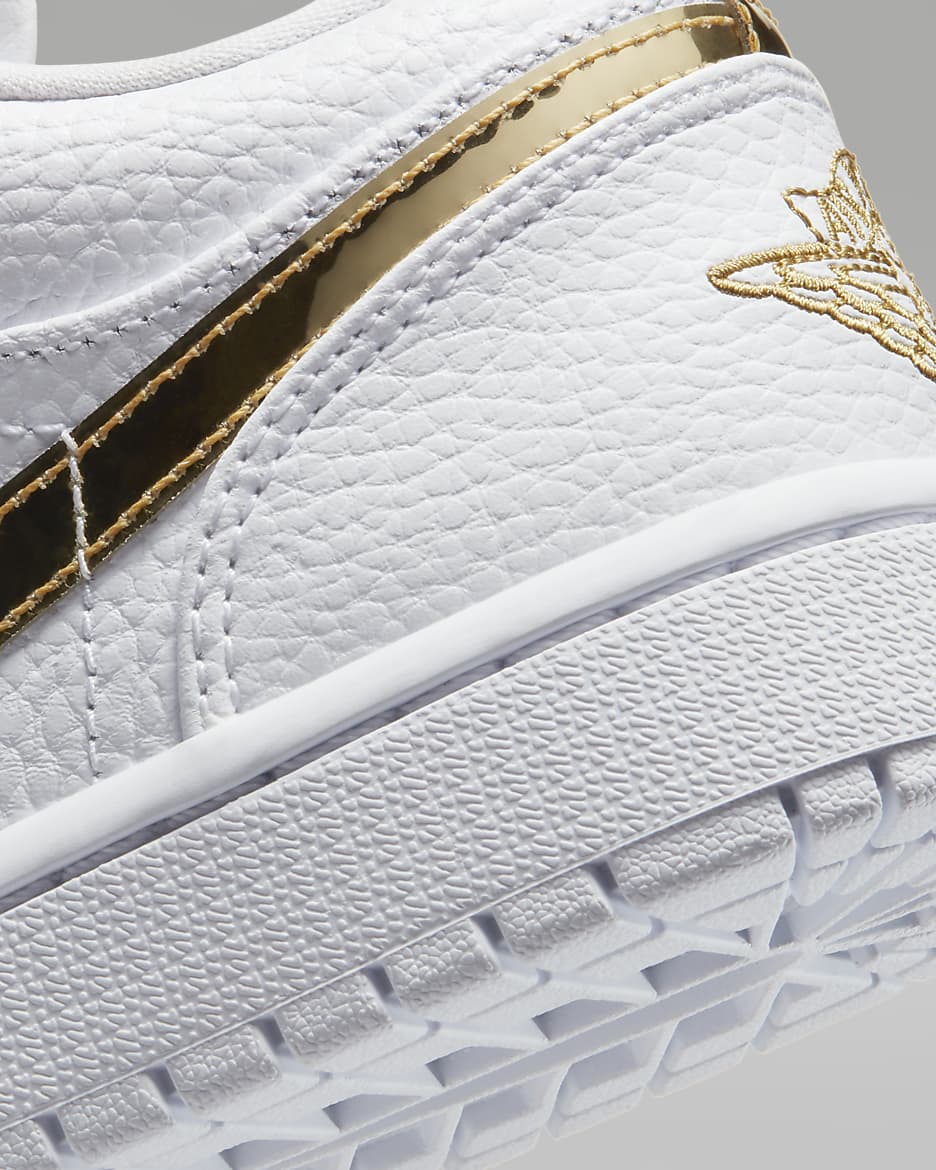 Jordan 1 Low "White/Metallic Gold”