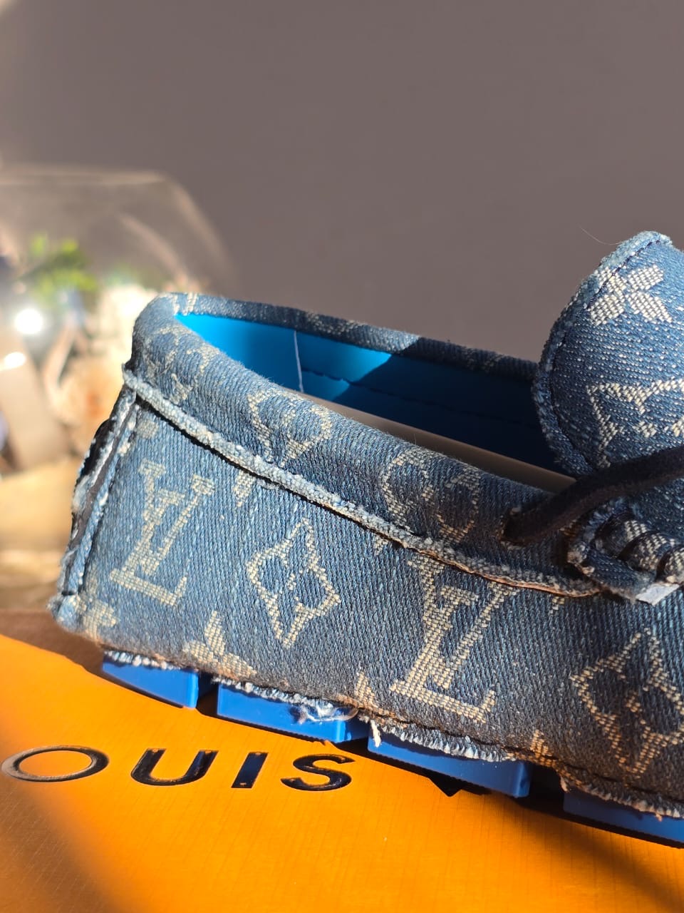 Louis Vuitton Driver Moccasins Bleu