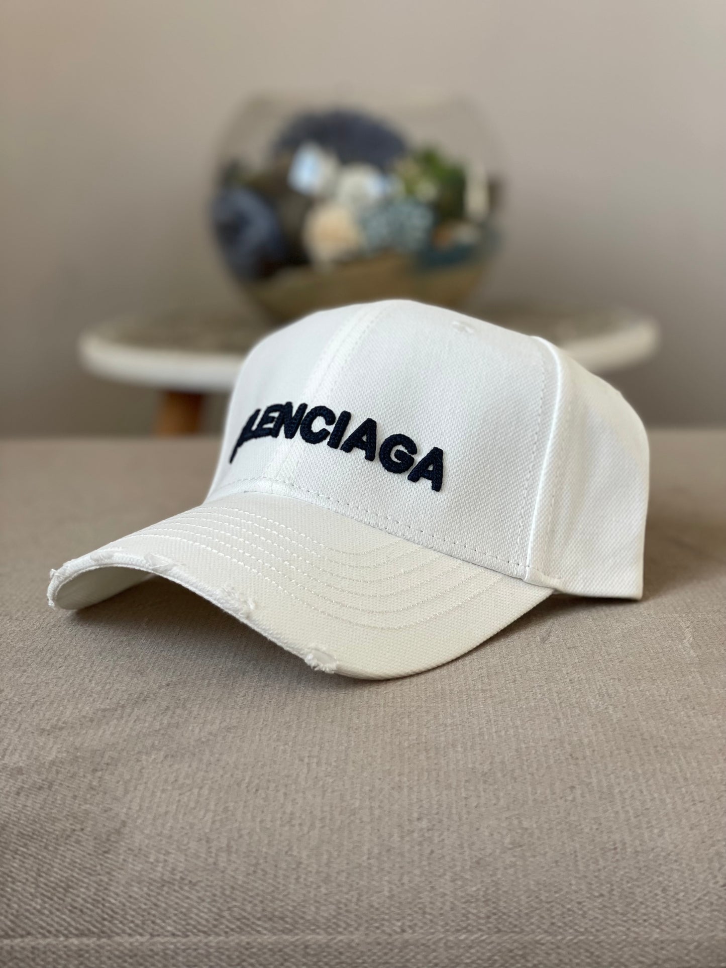 Casquette Balenciaga Blanc Réglable Strapback