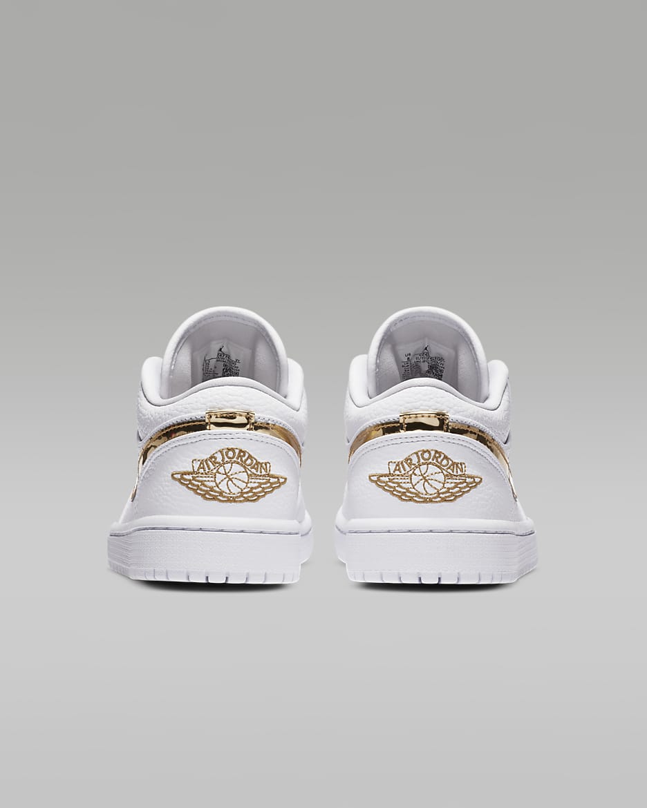 Jordan 1 Low "White/Metallic Gold”