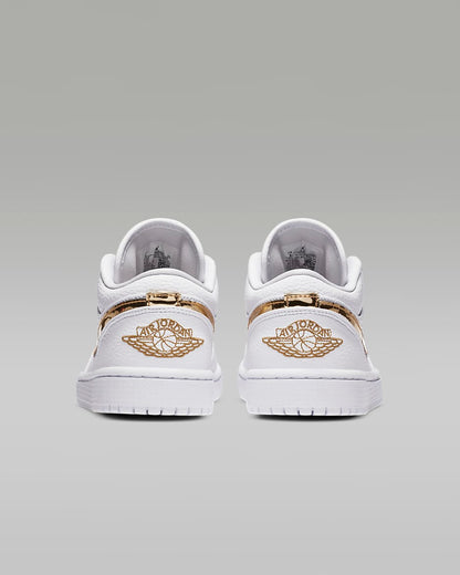 Jordan 1 Low "White/Metallic Gold”