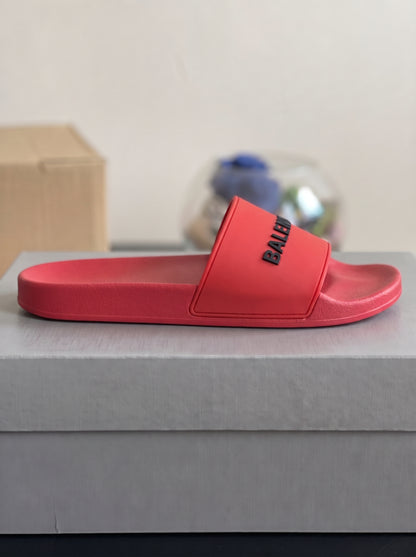 Balenciaga pool slides Rouge Noir