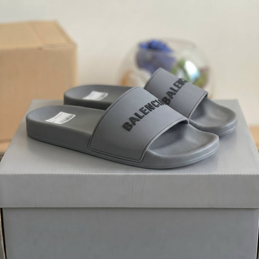 Balenciaga pool slides Grey