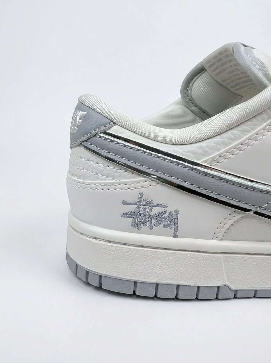 Nike Dunk Low White/Grey X Stussy