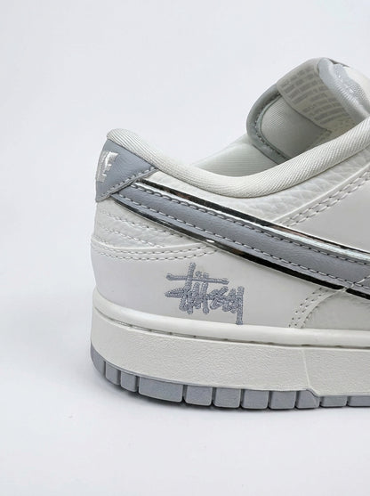 Nike Dunk Low White/Grey X Stussy