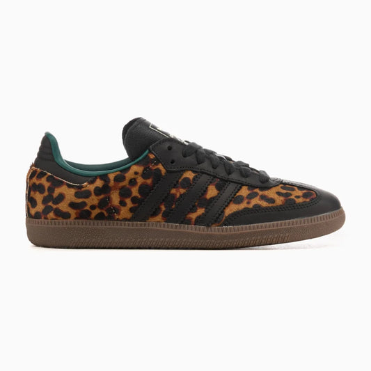 Adidas Samba Black Green Leopard