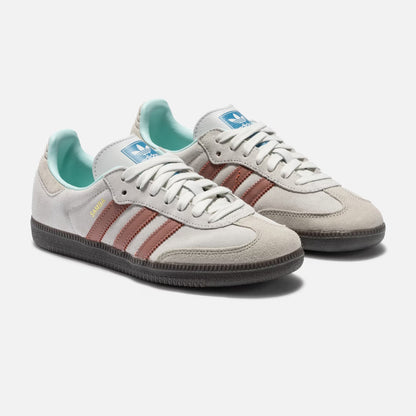 Adidas Samba "Crystal White & Clay Strata"
