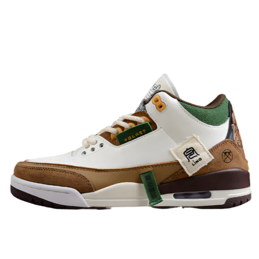 AIR JORDAN 3 SE WHITE/DARK BROWN-GREEN